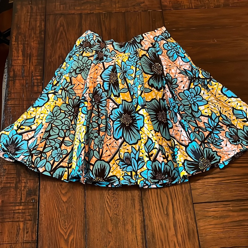 Francis + Benedict wax print skirt